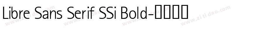 Libre Sans Serif SSi Bold字体转换